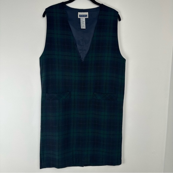 Prophecy Jumper Dress Size 6 Tartan Plaid Wool Pockets Irish Scottish Heritage - Picture 1 of 7